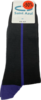Saint Azul Heren Sokken Grey/Purple Stripe | 28856-28857