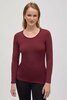 Ysabel Mora Dames Long Sleeve Thermo Shirt Cabernet Red 70002 | 32514