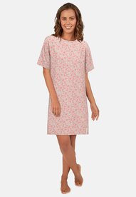 Tom Tailor Dames Nachthemd Zalmroze 60285-6095-425 | 31392