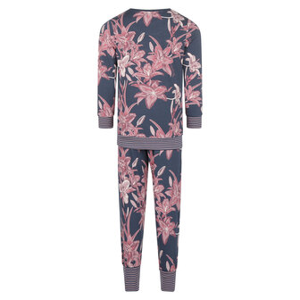 Charlie Choe Meisjes Pyjama Lounge Set Lelie Blauw F41007-41 | 25180