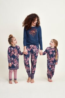 Charlie Choe Meisjes Pyjama Lounge Set Lelie Blauw F41007-41 | 25180