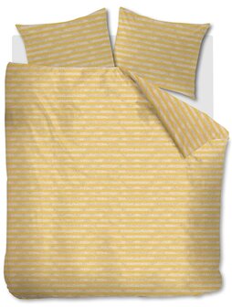 Ariadne At Home Dekbedovertrek Knit Stripes Yellow 26094