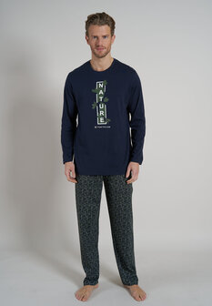 Tom Tailor Heren Pyjama Blauw/Groen 71287-4009 | 27127 - 27547