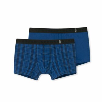 Schiesser Men 95/5 Shorts 2-Pack Blauw 154305-901 | 15737