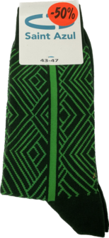 Saint Azul Heren Sokken Green Motief | 28865