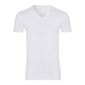 Ten Cate Men Organic T-Shirt V-Neck White 30851-31477 | 24352