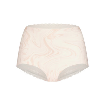 Ten Cate Women Secrets High Waist Brief Lace Back Swirle Soft Pink 31758-1596 | 28444