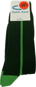 Saint Azul Heren Sokken Green Stripe | 28863-28864