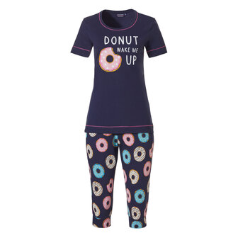 Pastunette Meisjes Shortama Donut Dark Blue 24321-482-2 | 28087