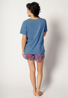 Skiny Dames Shortama Night in Skiny Denim 081357-S555 | 29708