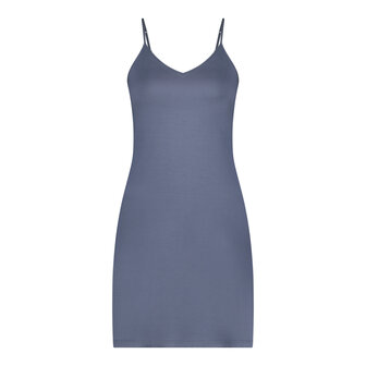 Ten Cate Women Secrets Spaghetti Dress V-Neck Indigo Blue 32505-5011 | 29781