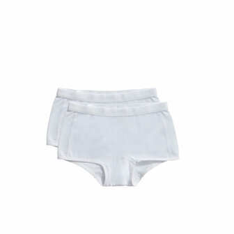 Ten Cate Girls Basic Shorts 2-Pack White 31120-001 | 20918