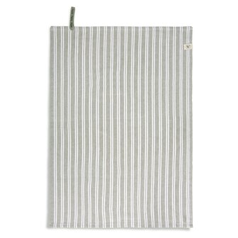 Walra Theedoek Dry With Stripes Army Green 23943