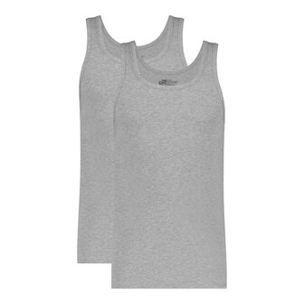 Ten Cate Men Basics Singlets 2-Pack Grey Melee 32324-955 | 26926
