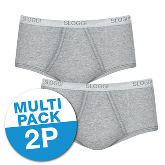 Sloggi Men Basic Maxi 2-Pack Grijs 10020410 | 15735