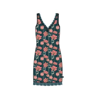Charlie Choe Dames Nachthemd Navy T47125-38 | 28231