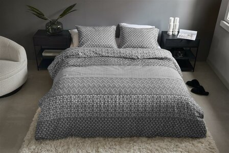 Rivi&egrave;ra Maison Dekbedovertrek Marley Grey 31907