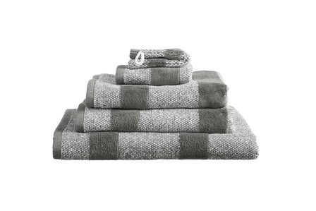 Beddinghouse Badgoed Sheer Stripe Antraciet 21151