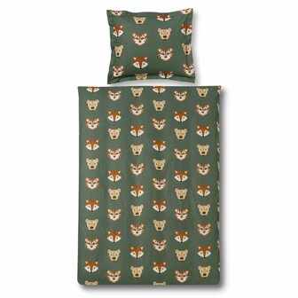 Vandyck Dekbedovertrek Jungle Kids Olive 31958
