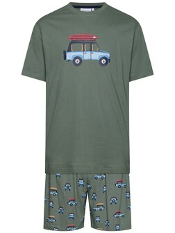 Pastunette For Men Heren Shortama Dark Green 132251-516-2-720 | 31657