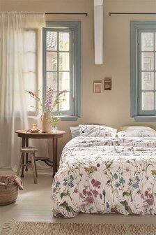 Ariadne At Home Dekbedovertrek Bloom White | 32550