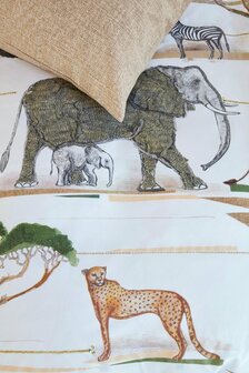 Beddinghouse Kids Dekbedovertrek Jeep Safari Naturel 31064