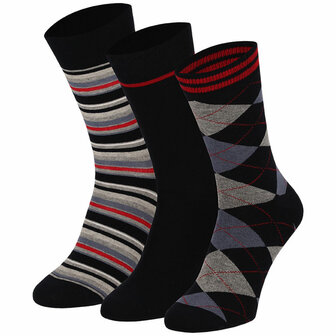 Apollo Heren Sokken 3-Pack Multi Navy 120171074 | 32703