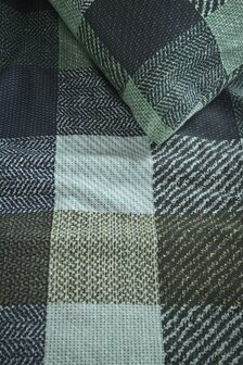 Beddinghouse Flanel Dekbedovertrek Beckett Blue Green 32629