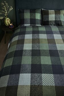 Beddinghouse Flanel Dekbedovertrek Beckett Blue Green 32629