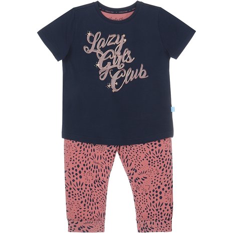 Charlie Choe Meisjes Pyjama Navy Roze  E39033-41 | 24221