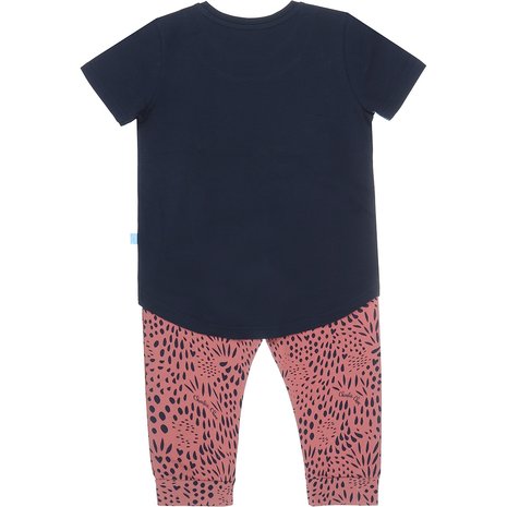 Charlie Choe Meisjes Pyjama Navy Roze  E39033-41 | 24221