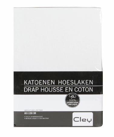 Cley Hoeslaken Katoen Wit BL30HL | 22667