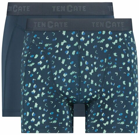 Ten Cate Men Microfiber Shorts 2-Pack Navy/Dots 32096 | 26547