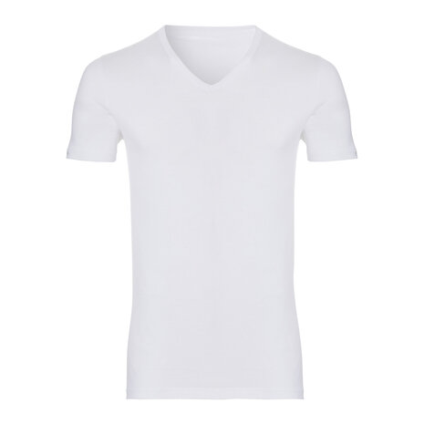 Ten Cate Men Organic T-Shirt V-Neck White 30851-31477 | 24352