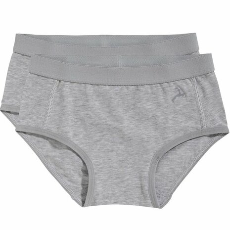 Ten Cate Girls Basic Brief Light Grey Melee 30046-955 | 17512