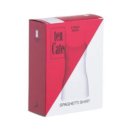 Ten Cate Women Basic Spaghetti Shirt Wit 30198-001 | 17422