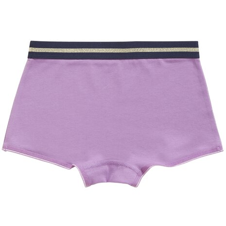 Ten Cate Girls  Goodz Shorts 2-Pack Uni/Print bloem Lila 60073-5094 | 28915