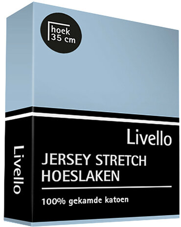 Livello Jersey Stretch Hoeslaken Sky HLJ155-255 | 25831