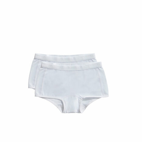 Ten Cate Girls Basic Shorts 2-Pack White 31120-001 | 20918