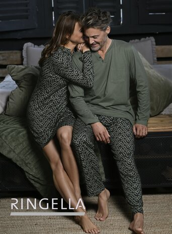 Ringella Men Pyjama Oliv 4541206-510 | 30640