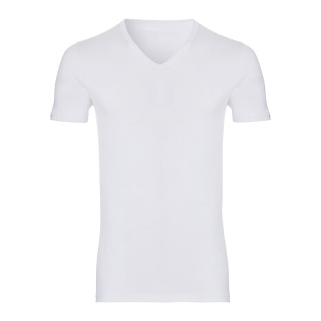 Ten Cate Men Organic T-Shirt V-Neck White 30851-31477 | 24352