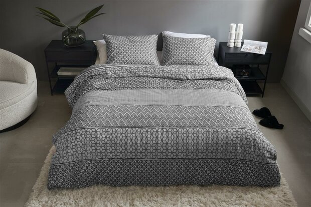 Rivièra Maison Dekbedovertrek Marley Grey 31907