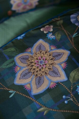 Pip Studio Dekbedovertrek Flores Felices Dark BLue 31912