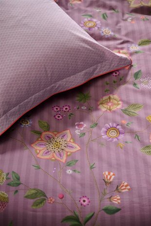 Pip Studio Dekbedovertrek Flores Bailando Purple 31921