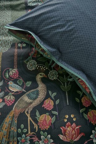 Pip Studio Dekbedovertrek Pavoni Dark Blue 31012