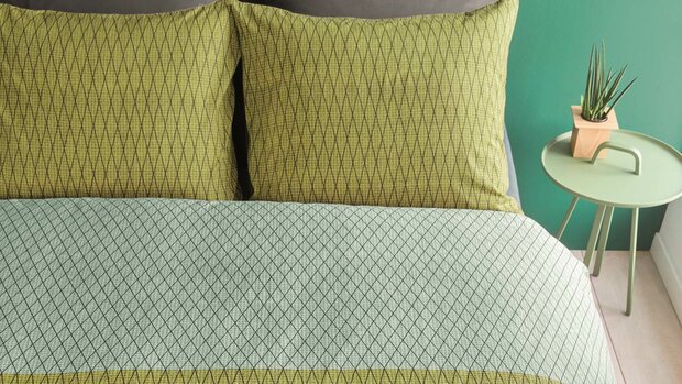 Beddinghouse Dekbedovertrek Leith Green 31057