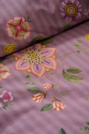 Pip Studio Dekbedovertrek Flores Bailando Purple 31921