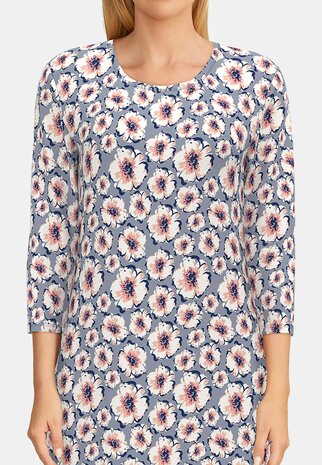 Götzburg Dames Nachthemd Blauw 250217-4009-655 | 31388