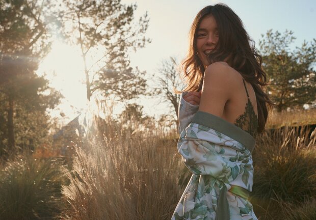 Vandyck Dames Badjas Sofia Thyme BAGE25101-304 | 31251