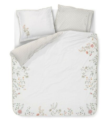 Pip Studio Dekbedovertrek Campo de Flores Offwhite 32166